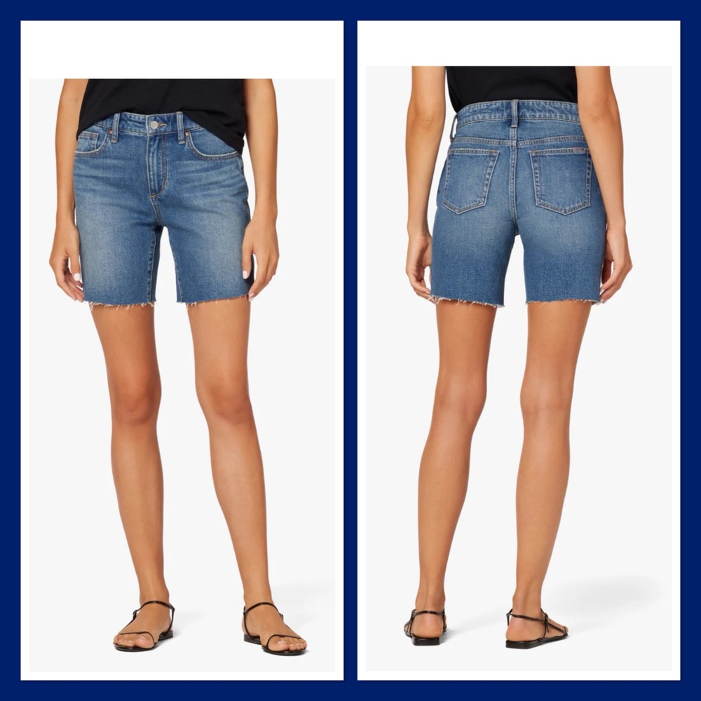 JOE'S JEANS "Easy Bermuda" Classic Blue Denim Women's Shorts